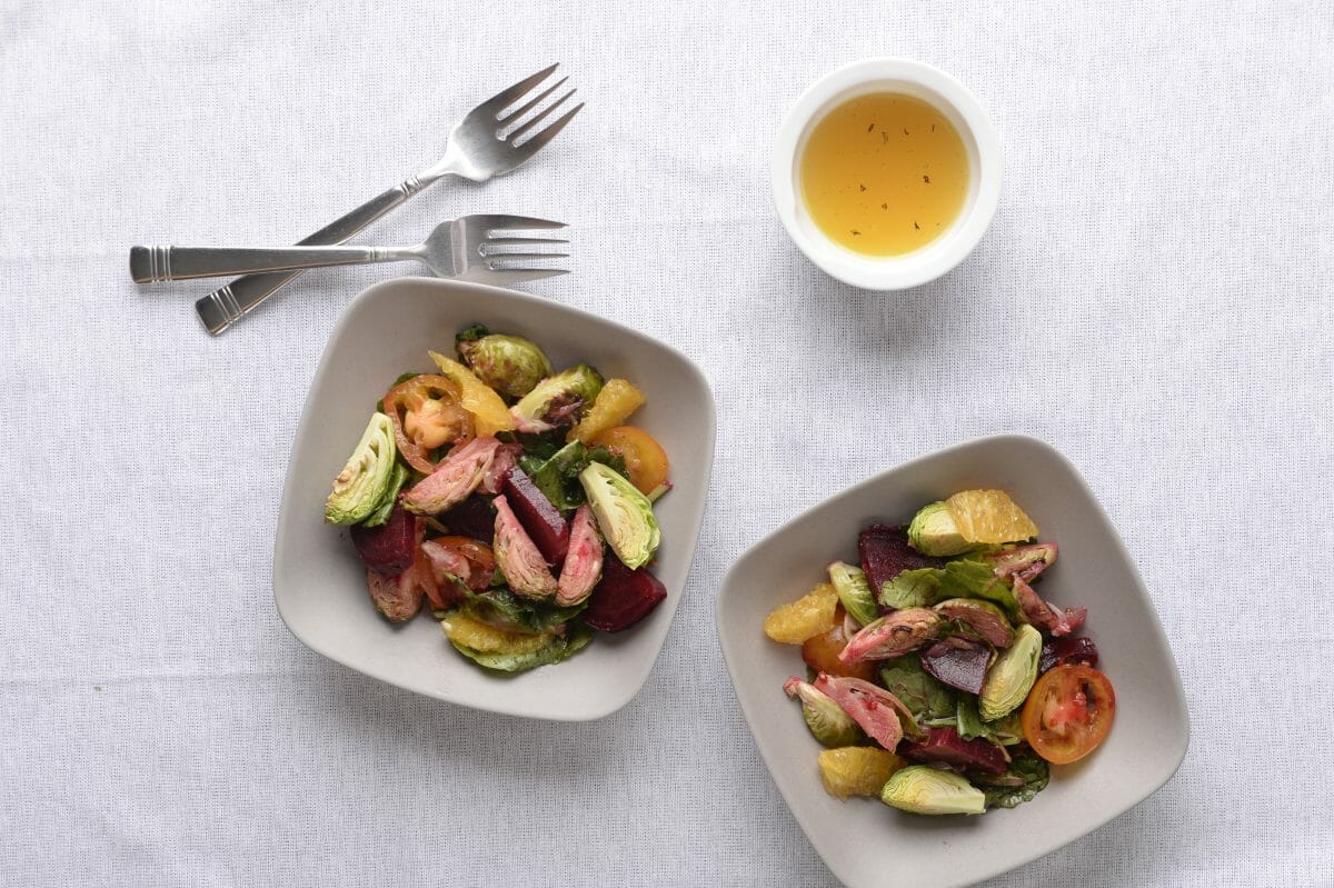 Beets & Brussels Sprouts Salad - Tanya's Kitchen