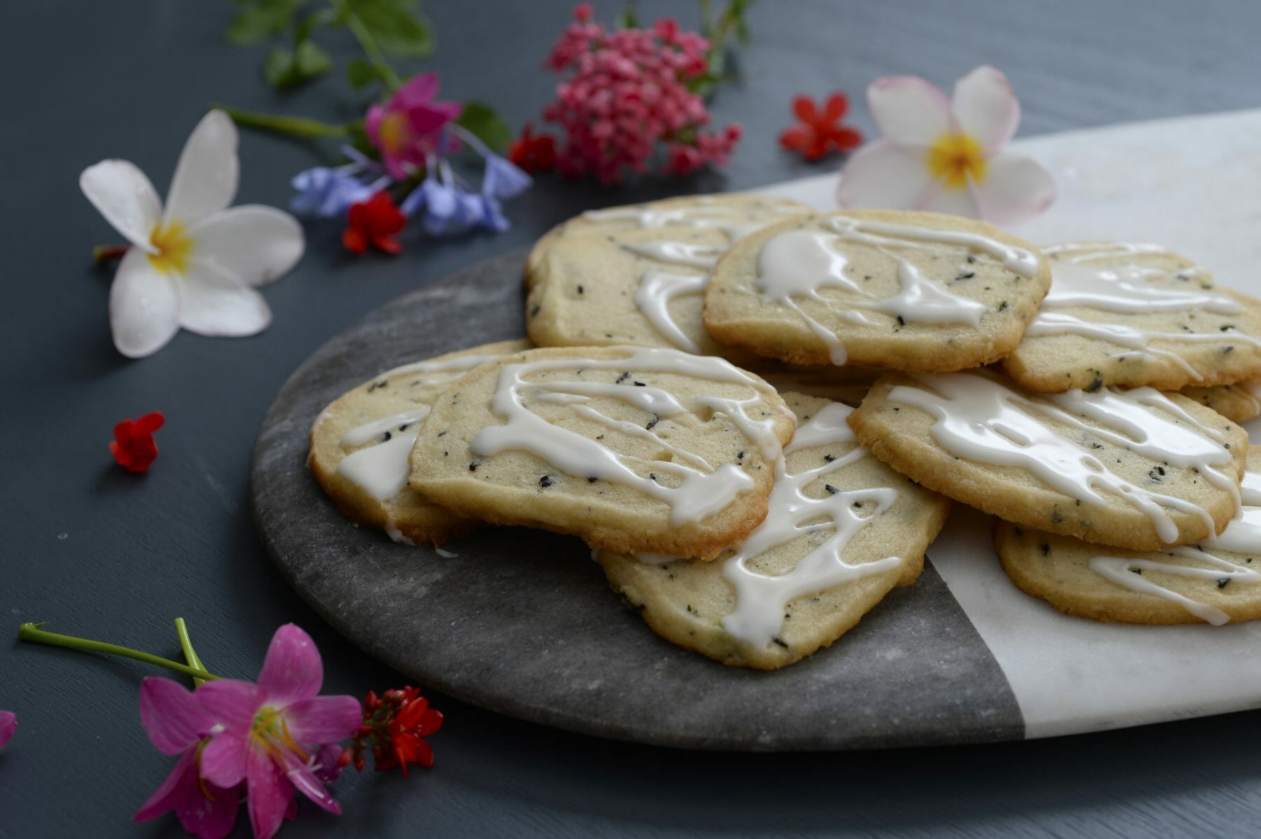Tea Infused Short Bread Cookies - Tanya's Kitchen