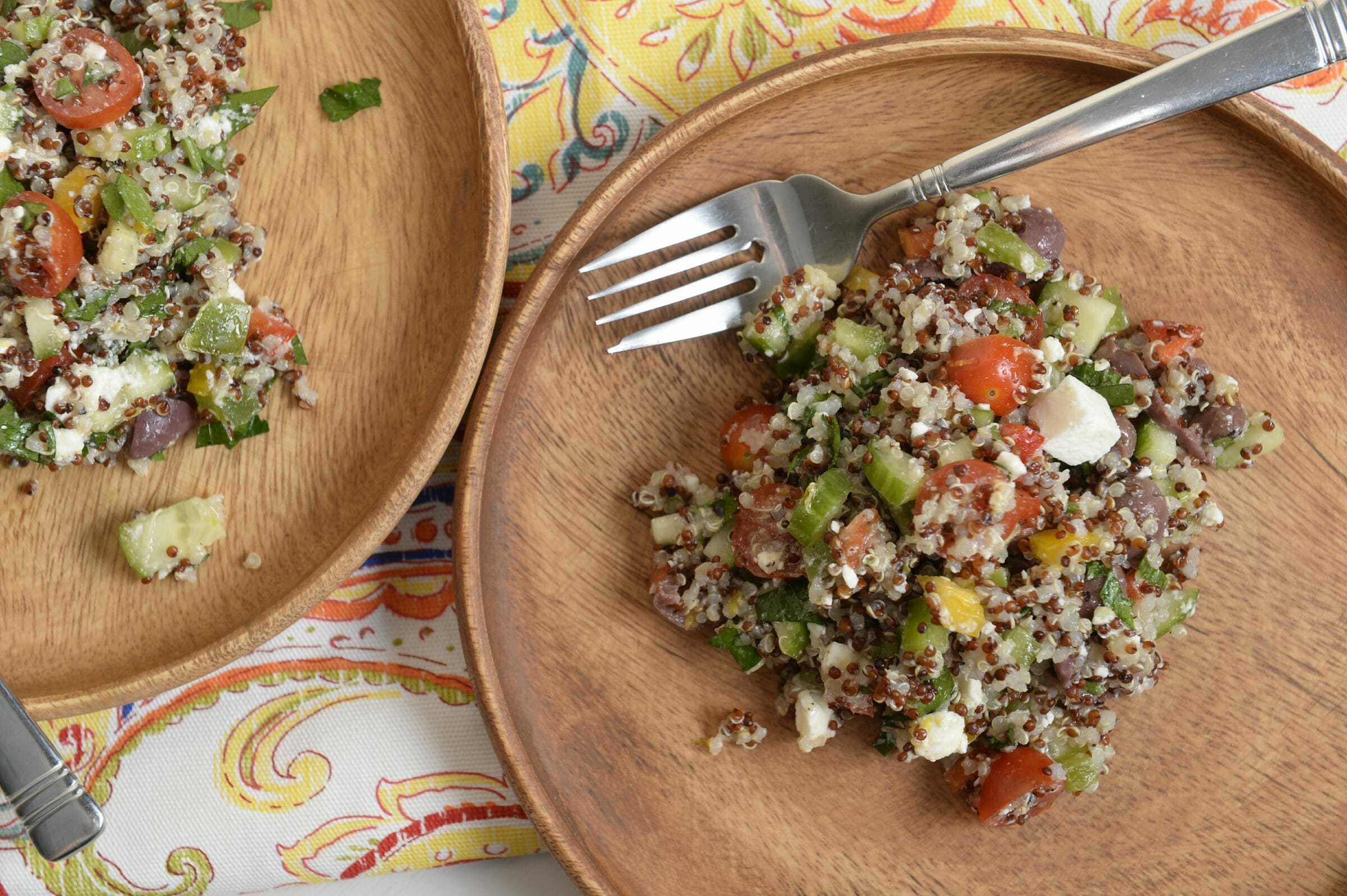Greek Quinoa Salad - Tanya's Kitchen