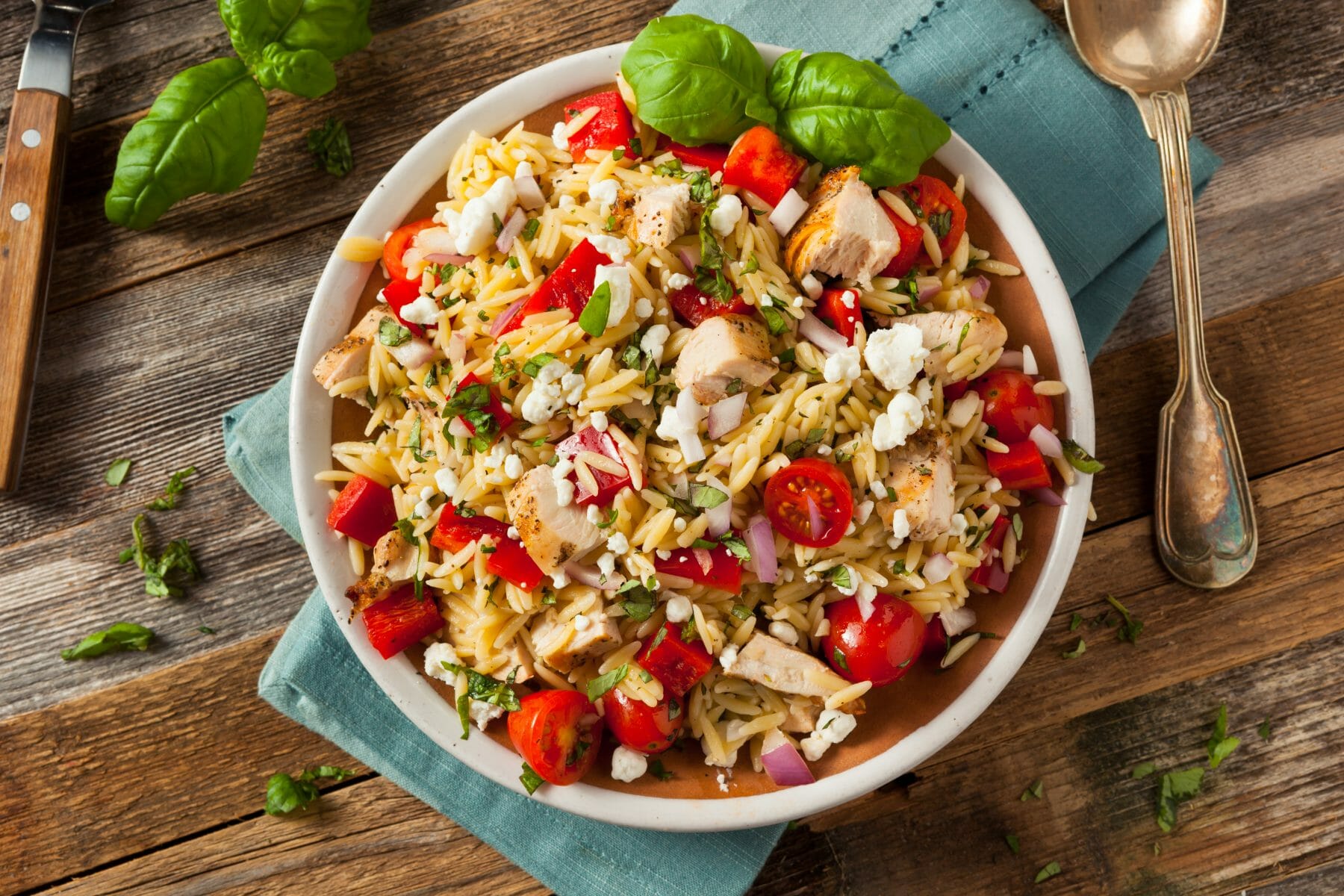 Orzo Pasta Salad - Tanya's Kitchen
